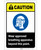 Caution: Wear Approved Breathing Apparatus ANSI Portrait - Label