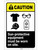 Caution: Wear Sun Protective Equipment ANSI Portrait - Label