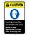 Caution: Hearing Protection Required In Area Wear PPE ANSI Portrait - Label