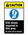 Caution: ESD Shoes Required No Street Shoes Allowed ANSI Portrait - Label