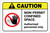 Caution: Non Permit Confined Space ANSI Landscape - Label