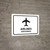 Airlines White Bilingual Spanish Landscape - Wall Sign