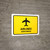 Airlines Yellow Bilingual Spanish Landscape - Wall Sign