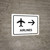 Airlines With Right Arrow White Landscape - Wall Sign