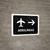 Airlines With Right Arrow Black Spanish Landscape - Wall Sign