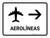 Airlines With Right Arrow White Spanish Landscape - Wall Sign