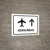 Airlines With Up Arrow White Spanish Landscape - Wall Sign