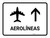 Airlines With Up Arrow White Spanish Landscape - Wall Sign
