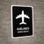 Airlines Black Bilingual Spanish Portrait - Wall Sign