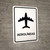 Airlines White Portrait - Wall Sign
