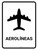 Airlines White Portrait - Wall Sign
