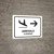 Arrivals With Right Arrow White Bilingual Spanish Landscape - Wall Sign