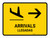 Arrivals With Right Arrow Yellow Bilingual Spanish Landscape - Wall Sign