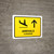 Arrivals With Up Arrow Yellow Bilingual Spanish Landscape - Wall Sign