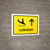 Arrivals With Up Arrow Yellow Landscape - Wall Sign