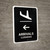 Arrivals With Left Arrow Black Bilingual Spanish Portrait - Wall Sign