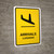 Arrivals Yellow Bilingual Spanish Portrait - Wall Sign
