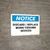 Notice: Discard Replace Worn Tiedown Devices - Wall Sign