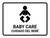 Baby Care White Bilingual Spanish Landscape - Wall Sign
