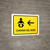 Baby Care With Left Arrow Yellow Landscape - Wall Sign