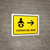 Baby Care With Right Arrow Yellow Landscape - Wall Sign