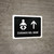 Baby Care With Up Arrow Black Landscape - Wall Sign