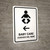 Baby Care With Left Arrow White Bilingual Spanish Portrait - Wall Sign