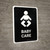 Baby Care Black Portrait - Wall Sign