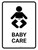 Baby Care White Portrait - Wall Sign