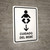 Baby Care With Down Arrow White Spanish Portrait - Wall Sign