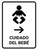 Baby Care With Right Arrow White Spanish Portrait - Wall Sign