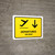 Departure With Down Arrow Yellow Bilingual Spanish Landscape - Wall Sign