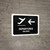 Departure With Left Arrow Black Bilingual Spanish Landscape - Wall Sign