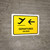 Departure With Left Arrow Yellow Bilingual Spanish Landscape - Wall Sign