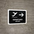 Departure With Right Arrow Black Bilingual Spanish Landscape - Wall Sign