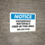 Notice: Hazardous Materials Used In This Area - Wall Sign