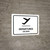 Departure White Bilingual Spanish Landscape - Wall Sign