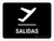 Departure Black Spanish Landscape - Wall Sign
