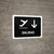 Departure With Down Arrow Black Spanish Landscape - Wall Sign