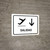 Departure With Down Arrow White Spanish Landscape - Wall Sign