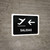 Departure With Left Arrow Black Spanish Landscape - Wall Sign