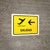 Departure With Left Arrow Yellow Spanish Landscape - Wall Sign