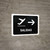 Departure With Right Arrow Black Spanish Landscape - Wall Sign