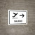 Departure With Right Arrow White Spanish Landscape - Wall Sign