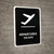 Departure Black Bilingual Spanish Portrait - Wall Sign