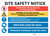 Notice: Multi Message Job Site Safety - Wall Sign