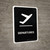 Departure Black Portrait - Wall Sign