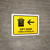 Gift Shop With Left Arrow Yellow Bilingual Spanish Landscape - Wall Sign