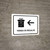 Gift Shop With Left Arrow White Spanish Landscape - Wall Sign