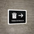 Gift Shop With Right Arrow Black Spanish Landscape - Wall Sign
